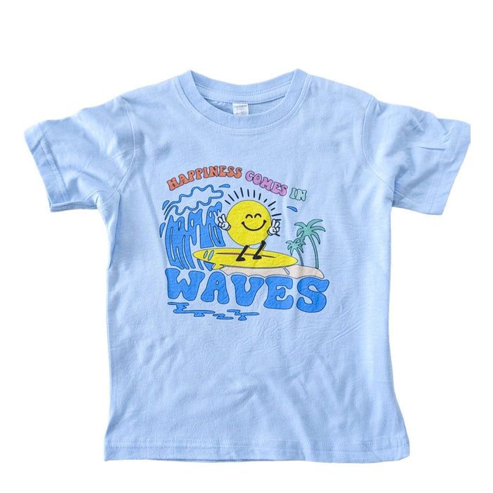 Smiley Happiness Comes in Waves Top
