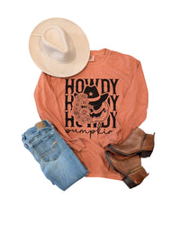 Howdy Pumpkin Long Sleeve