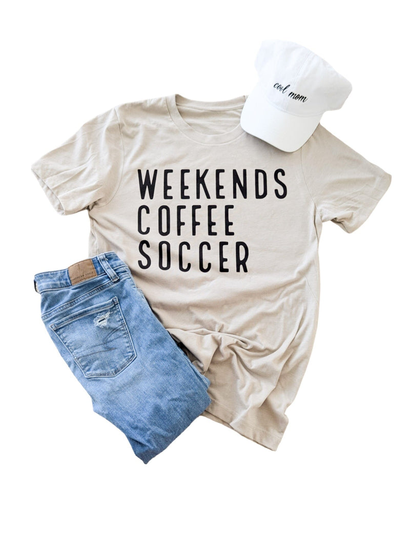 Weekends Coffee Soccer Tee