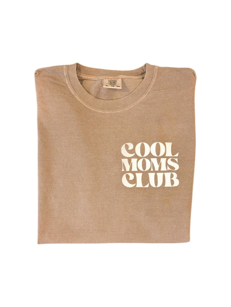 Brown and Beige Cool Moms Comfort Tee