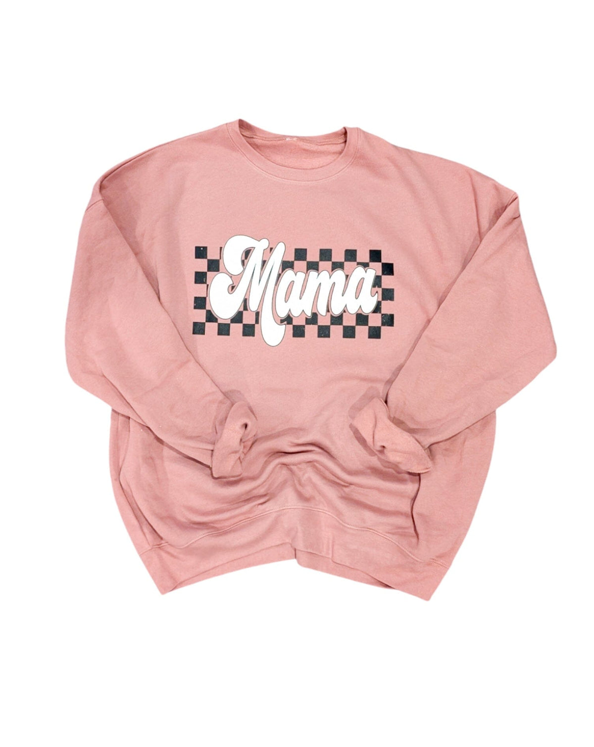 Mauve Checkered Mama Crew