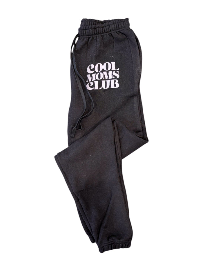 Black and Purple Cool Moms Club Joggers