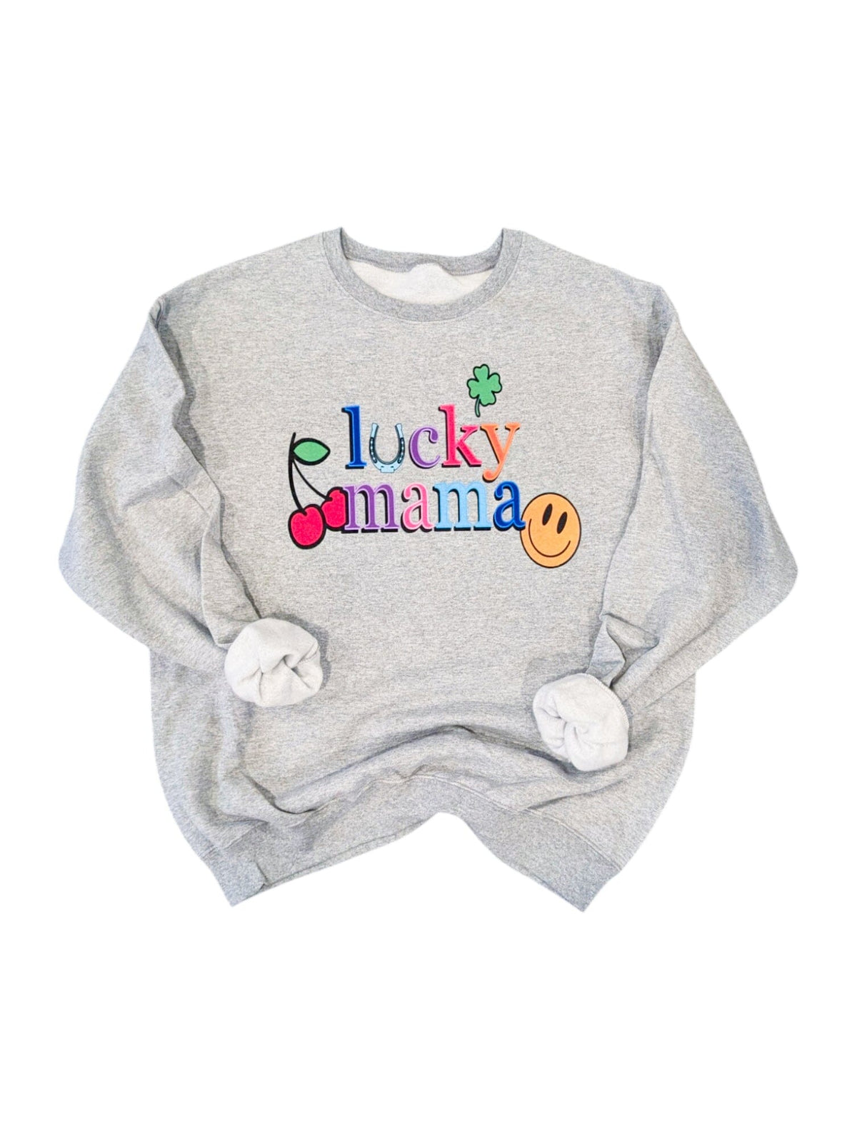 Lucky Mama Smiley Pullover