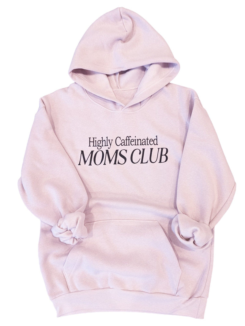 SAMPLE Blush Highly Caffeinated Moms Club Hoodie S