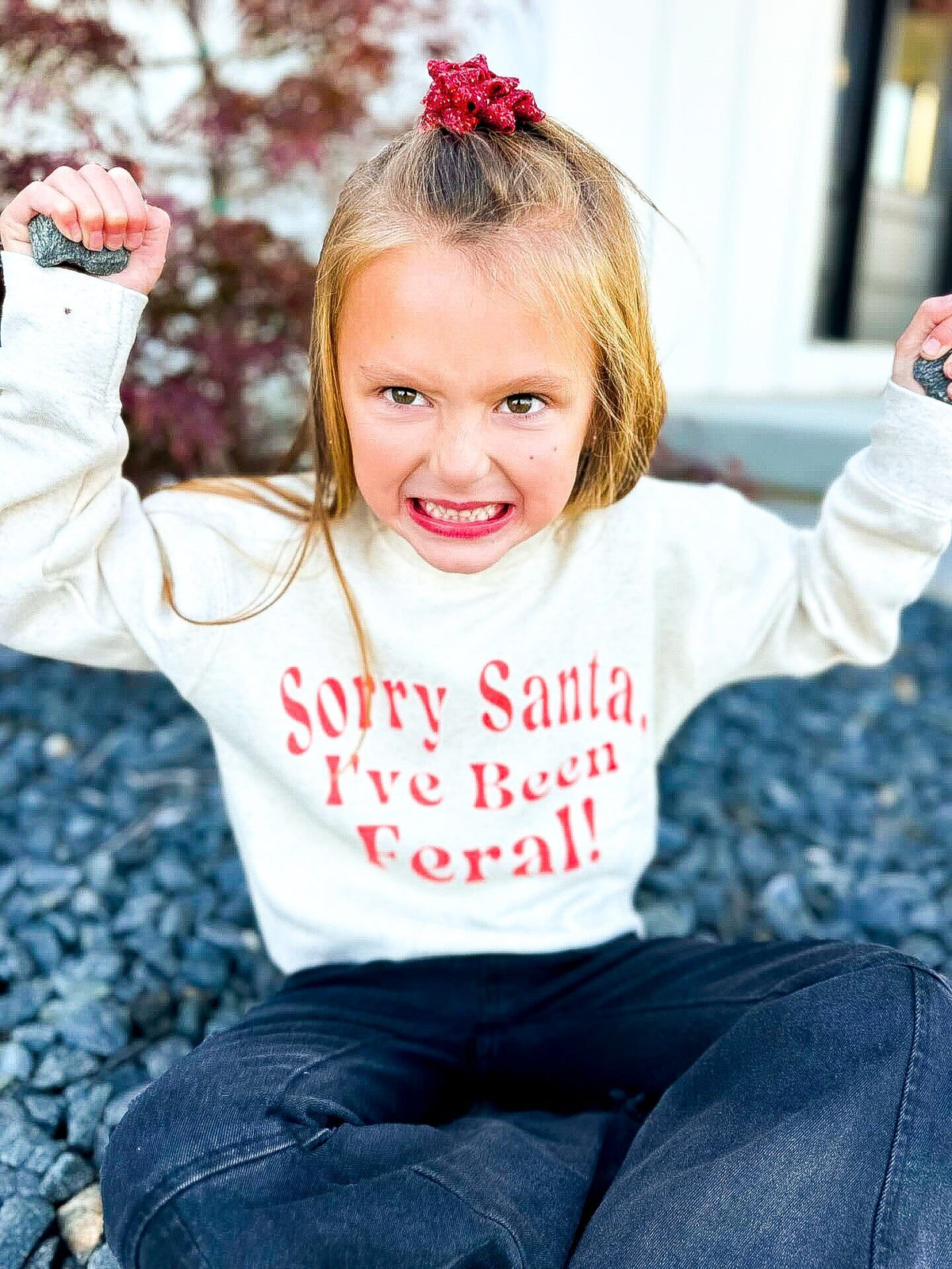 Sorry Santa I've Been Feral Sweatshirt