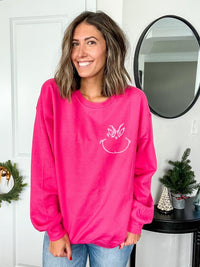 Pink You're A Mean One Pullover