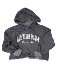 Lifting Club Crop Hoodie