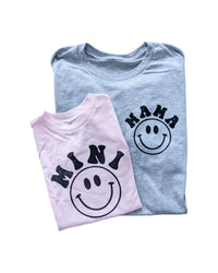 Grey and Pink Mama and Mini Smile Set