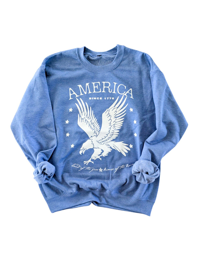Blue America Eagle Pullover
