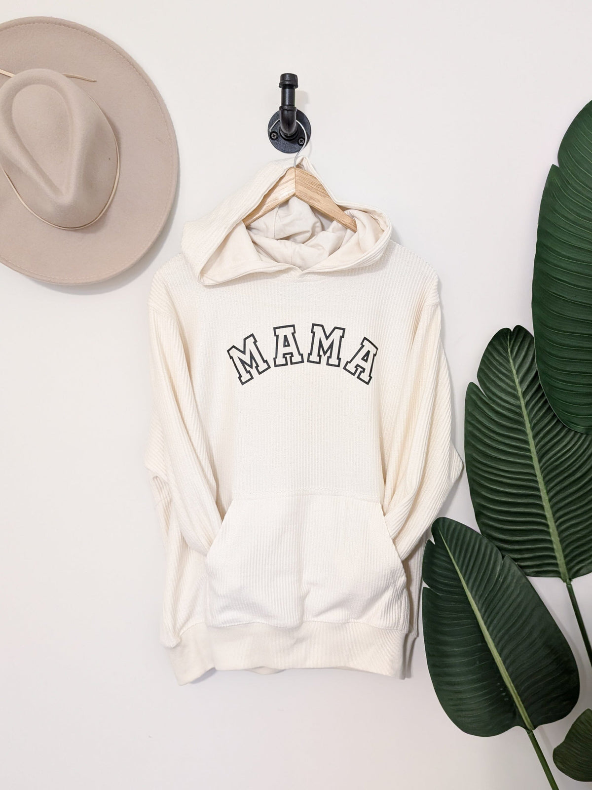 Ivory Mama Corded Hoodie