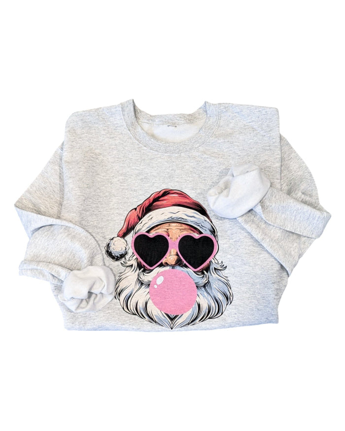 Bubble Gum Santa Pullover