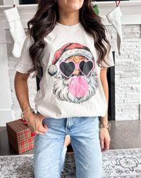 Bubble Gum Santa Comfort Tee