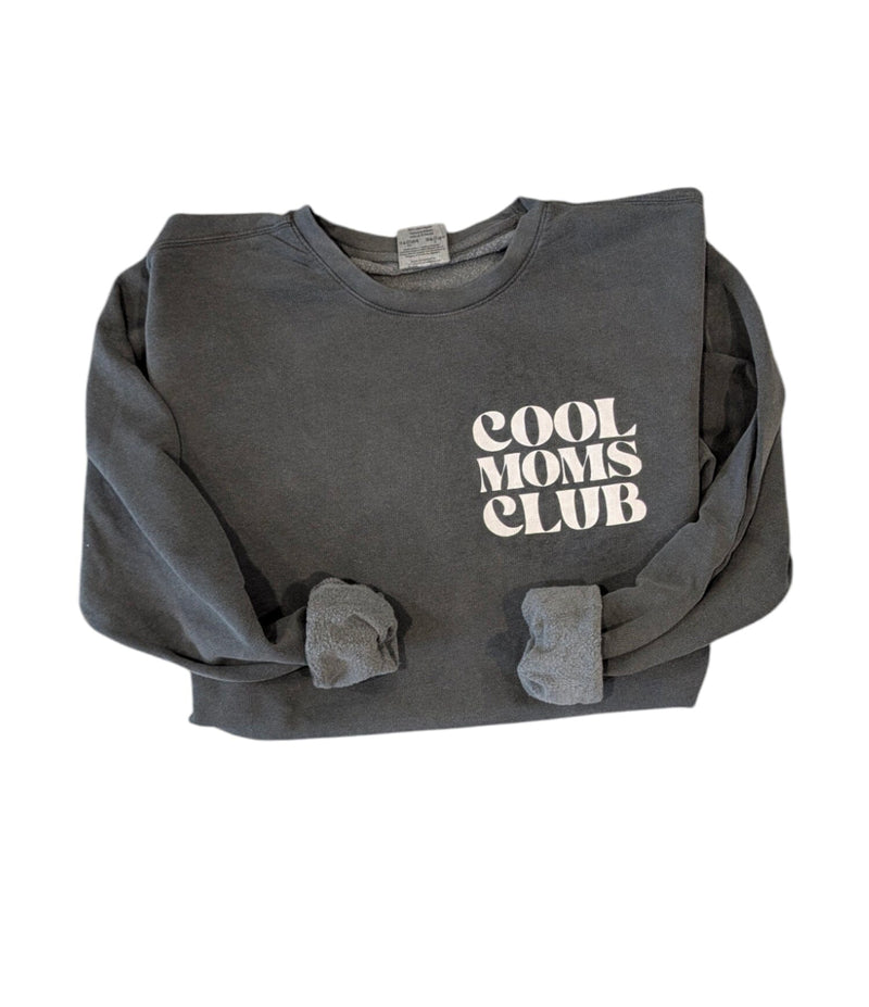 Beige and Grey Proud Member Cool Moms Club Crew