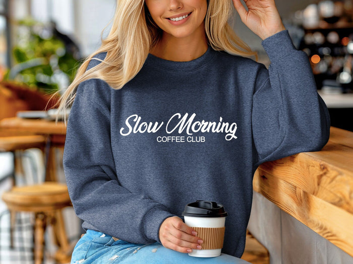 Navy Slow Morning Coffee Club Pullover