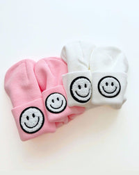 Smiley Beanie | Pink