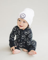 Smiley Beanie | White