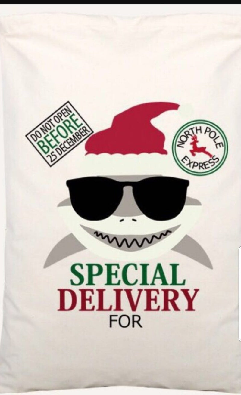 Pre Order Baby Shark Santa Sack Bag - 