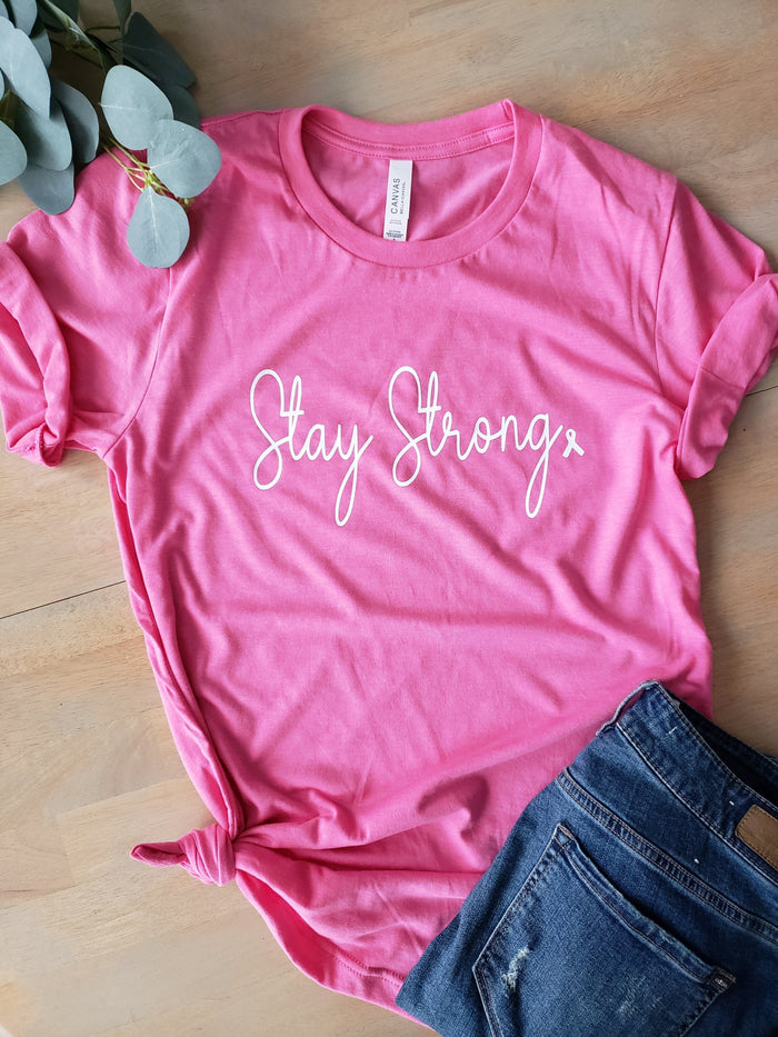 Stay Strong Breast Cancer Awareness Give Back Tee - 