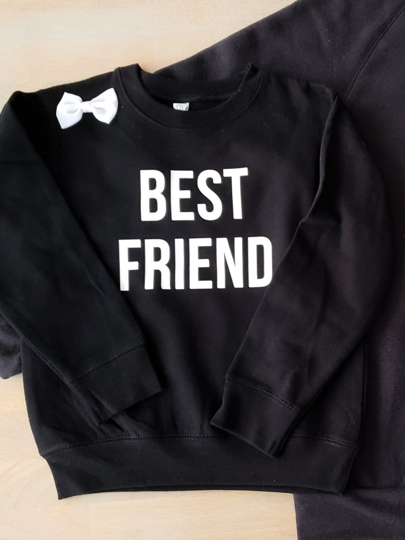 Let Me Tell You About My Best Friend Matching Mommy And Me Black Set