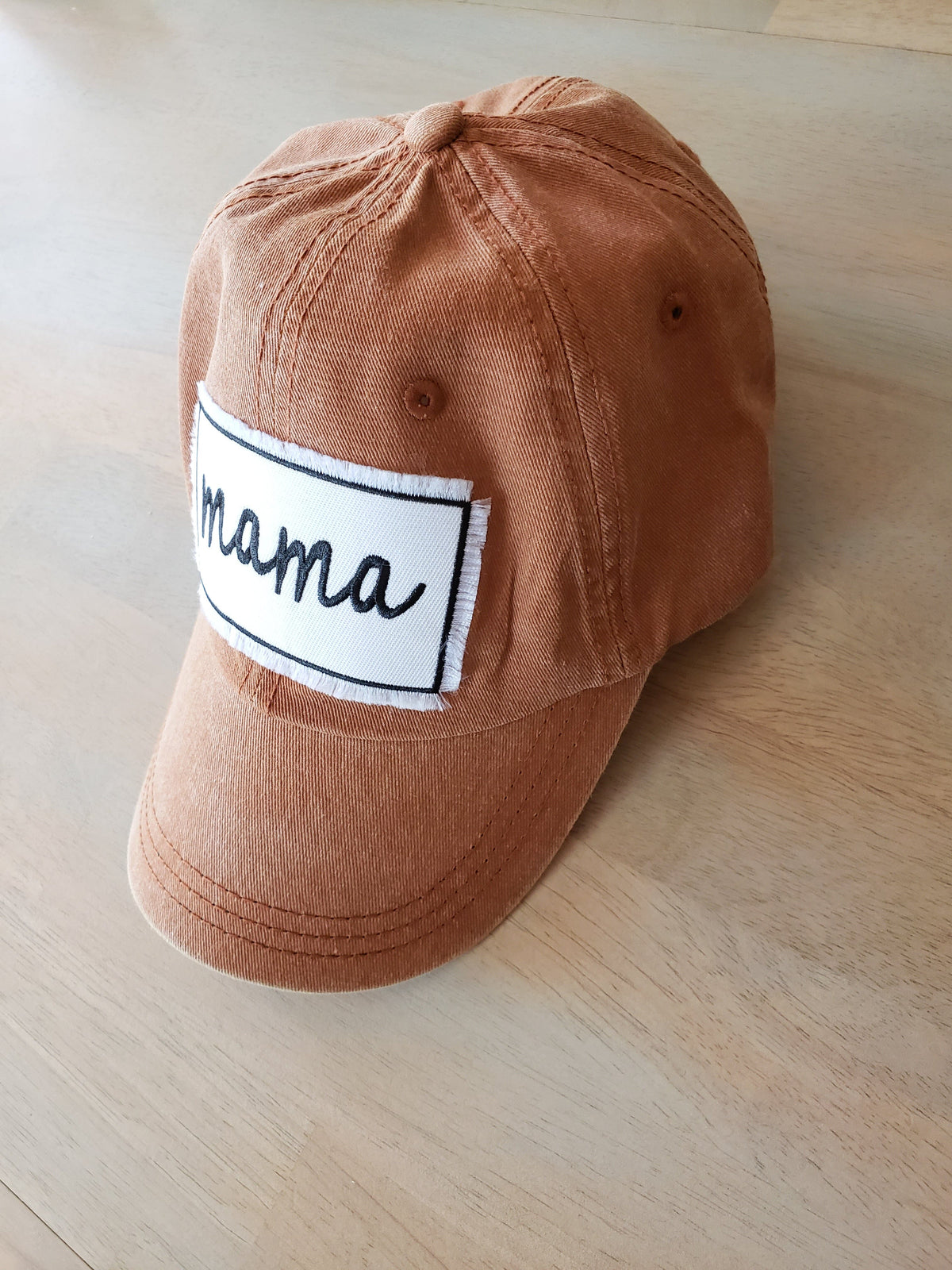 Burnt Orange Mama Patch Vintage Hats