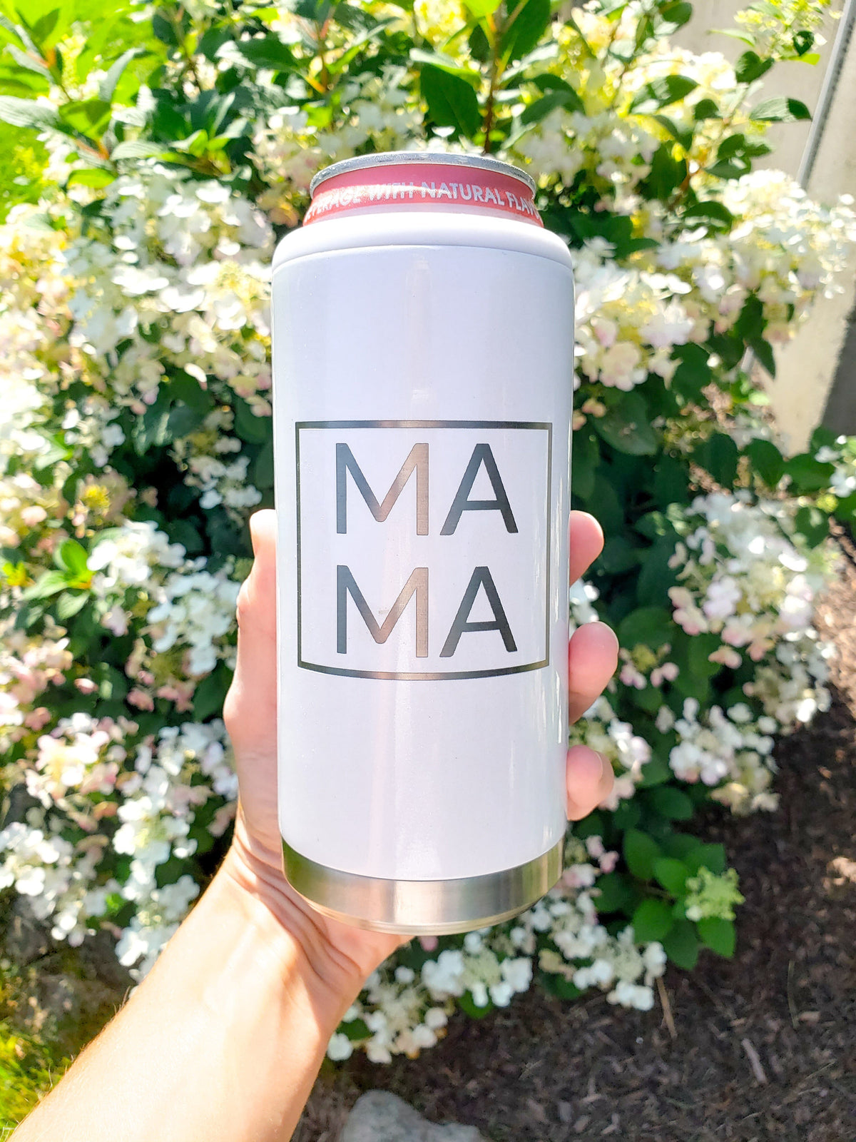 MOONROCK MAMA Skinny Can Koozie – Right Here At Home