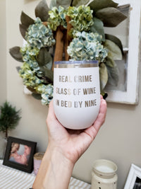 Real Crime Travel Wine Tumblers