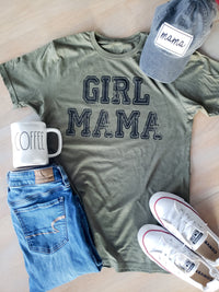Girl Mama Army Green T-Shirt
