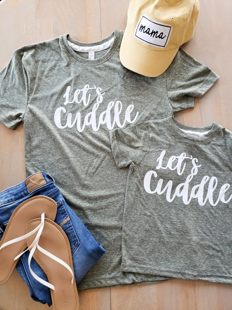 Let's Cuddle Matching Tees