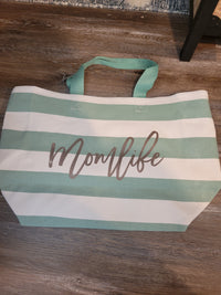 Double sided Misprint Mom life Tote Bag