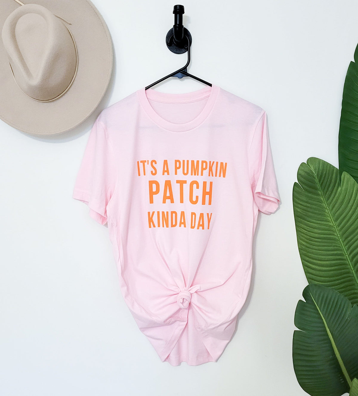It's a Pumpkin Patch Kinda Day Pink Adult Tee