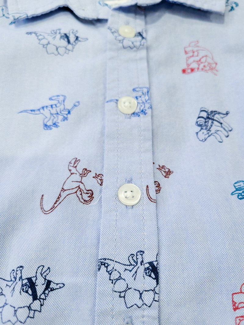 Dinosaur Button Down with Shorts