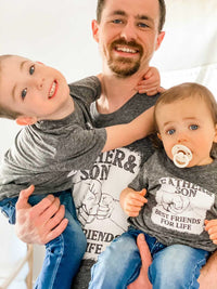Father and Son Matching Combo Tees Set