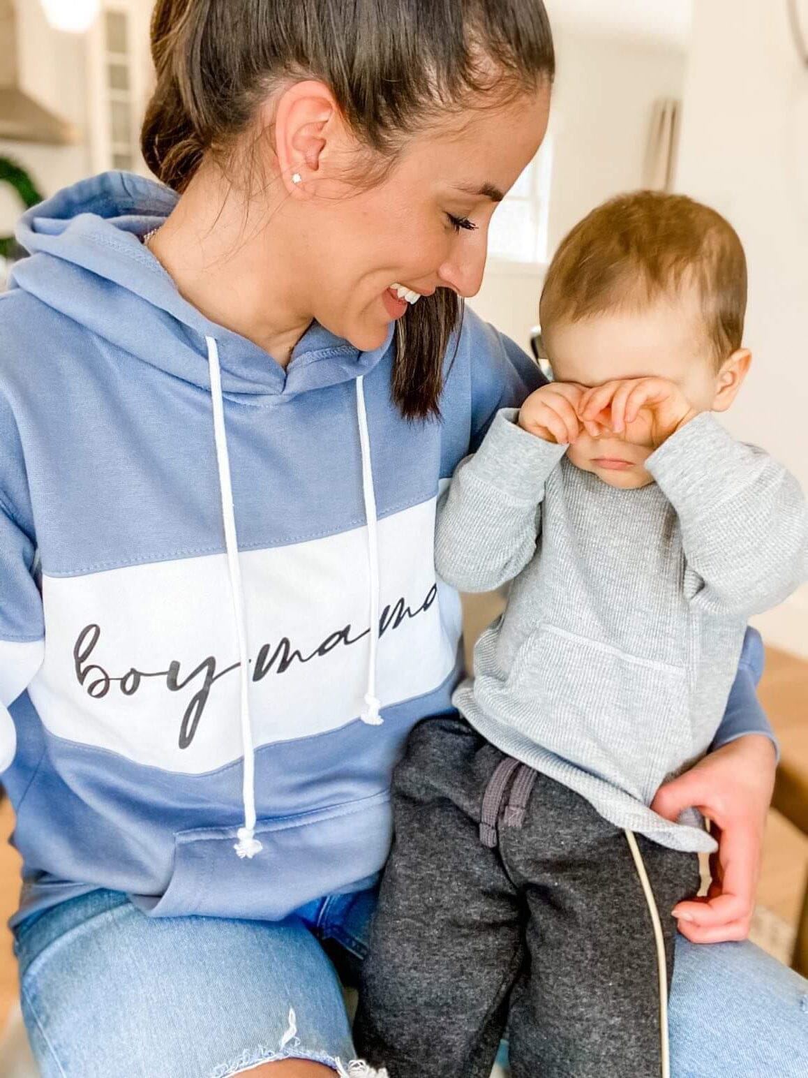 MISPRINT Small Boy Mama Fleece Hoodie