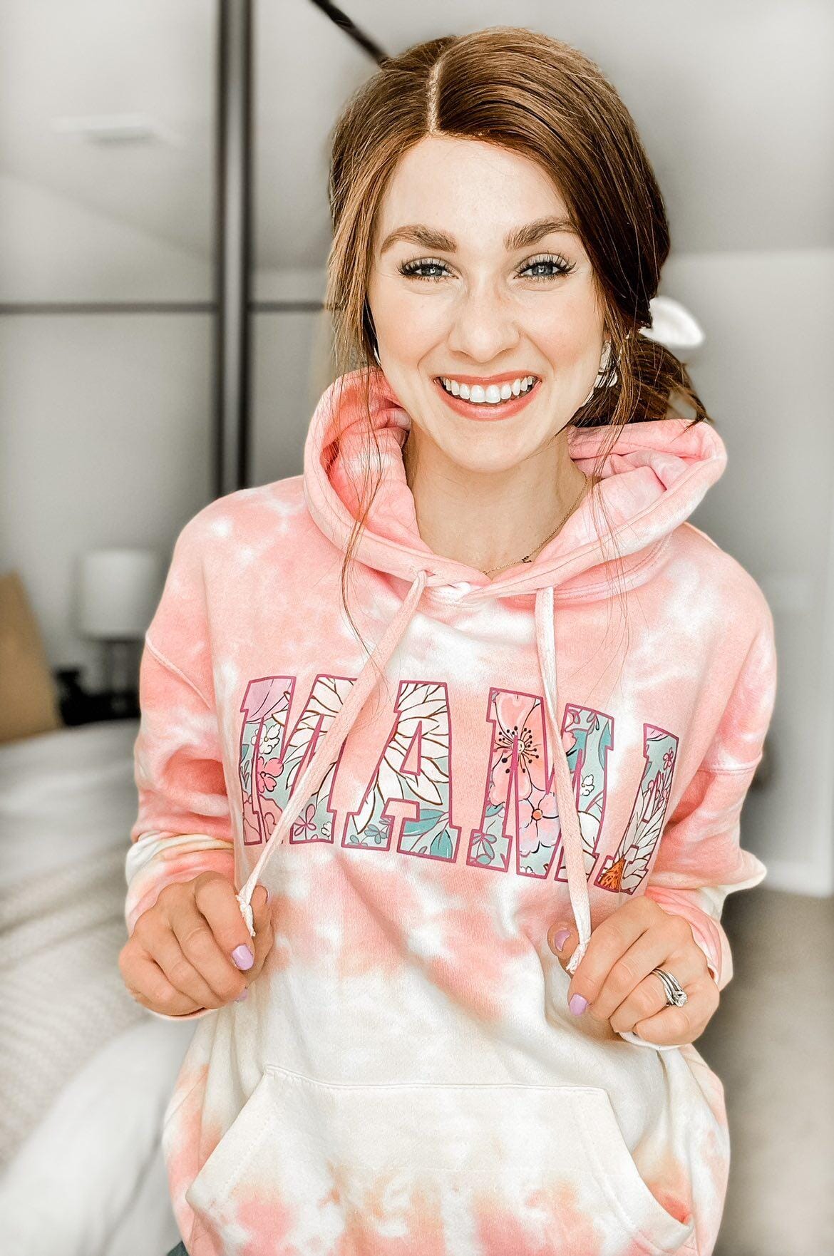 Victoria secret pink shop tie dye hoodie