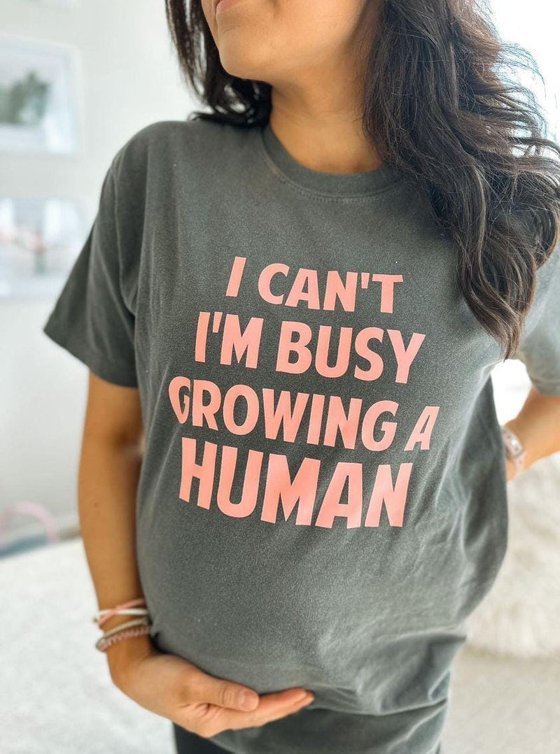  Tewmeu Mama Shirt for Women I Can't I'm Busy Growing A