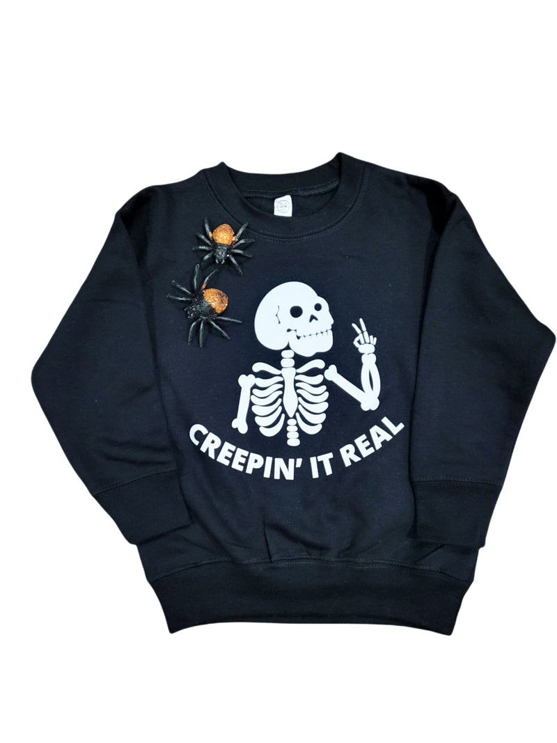 Creepin' It Real Kid Sweatshirt