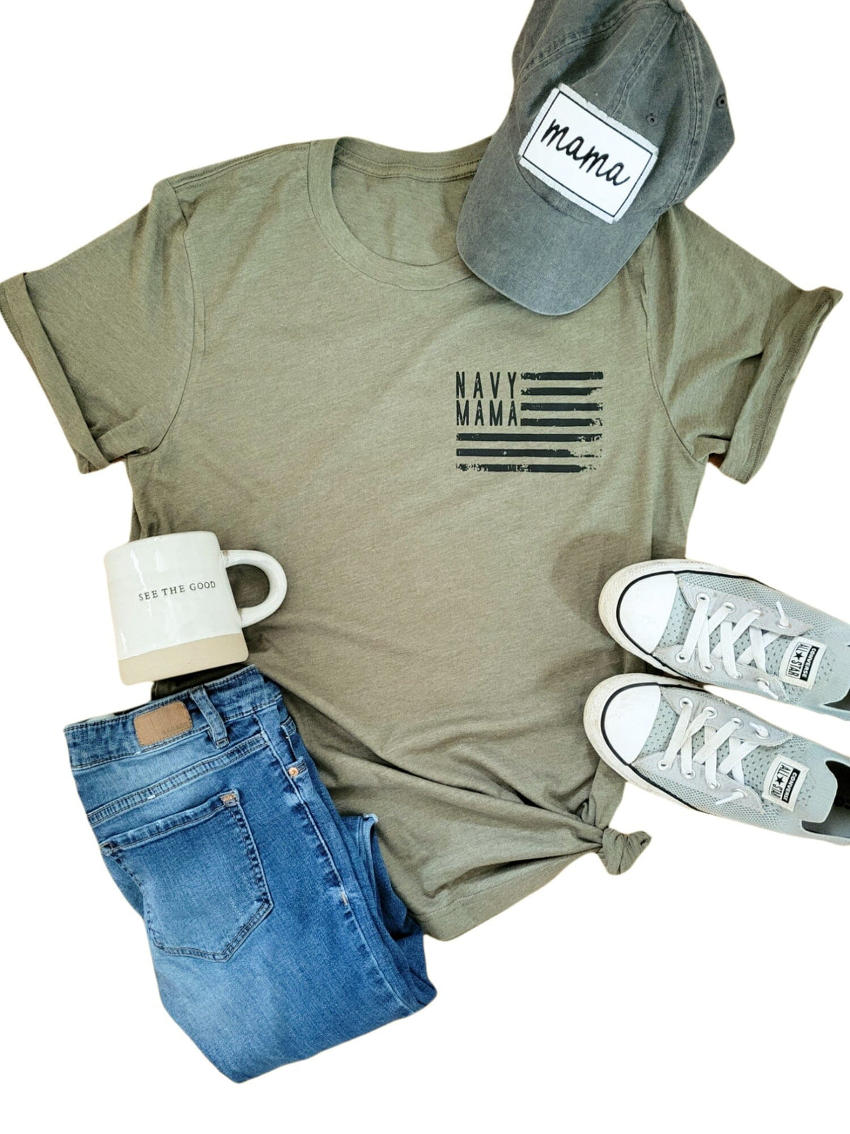 Navy Mama Tshirt