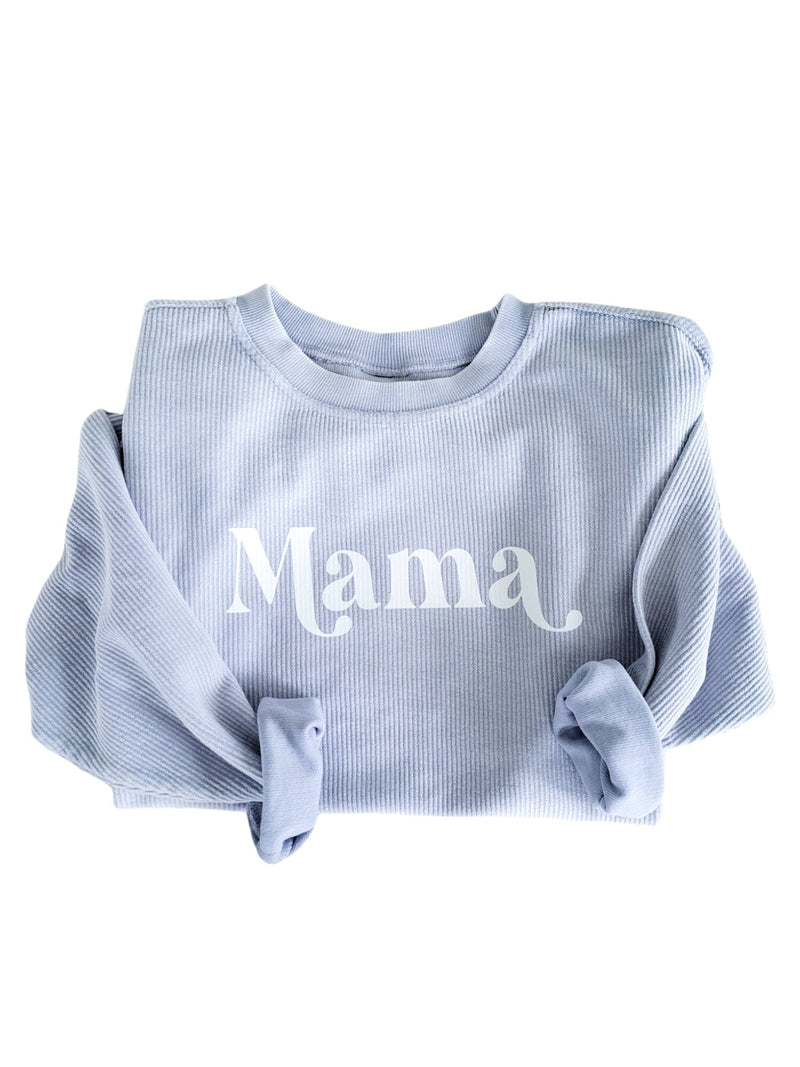 Baby Blue Corded Pullover