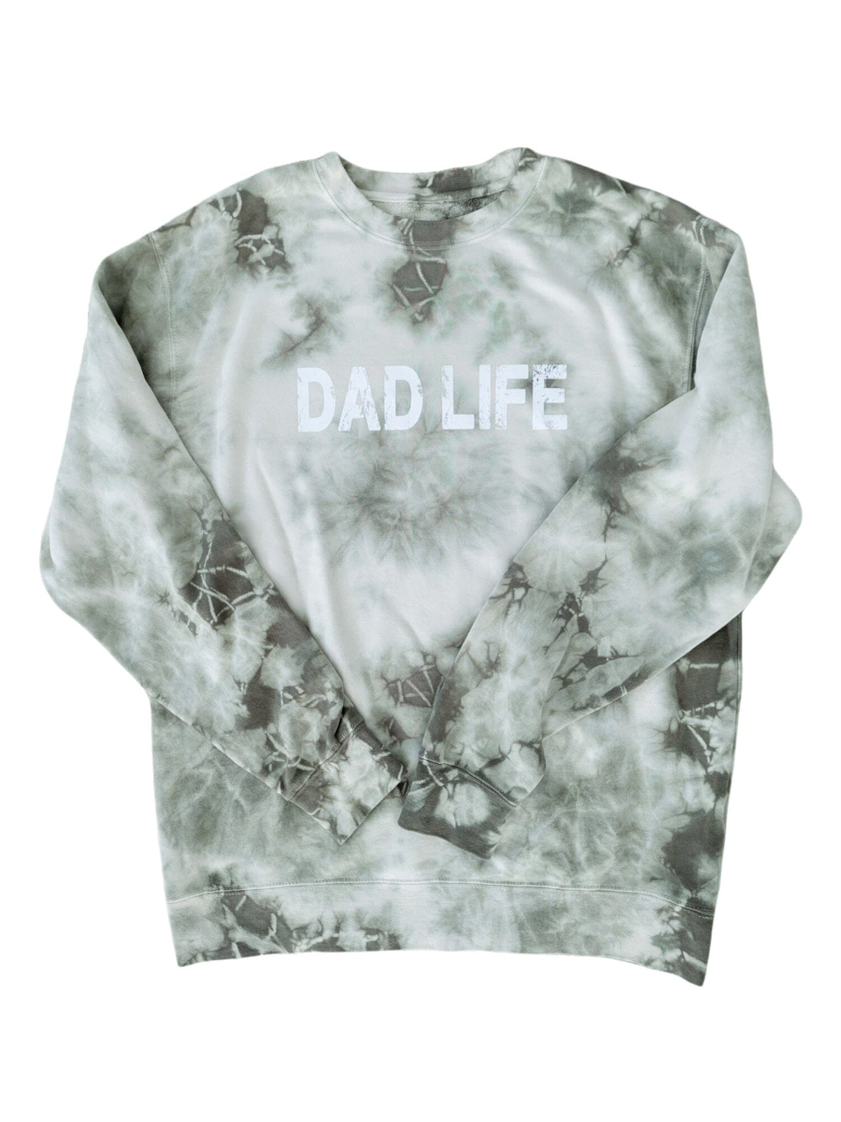Distressed Dad Life Tie Dye Sweater