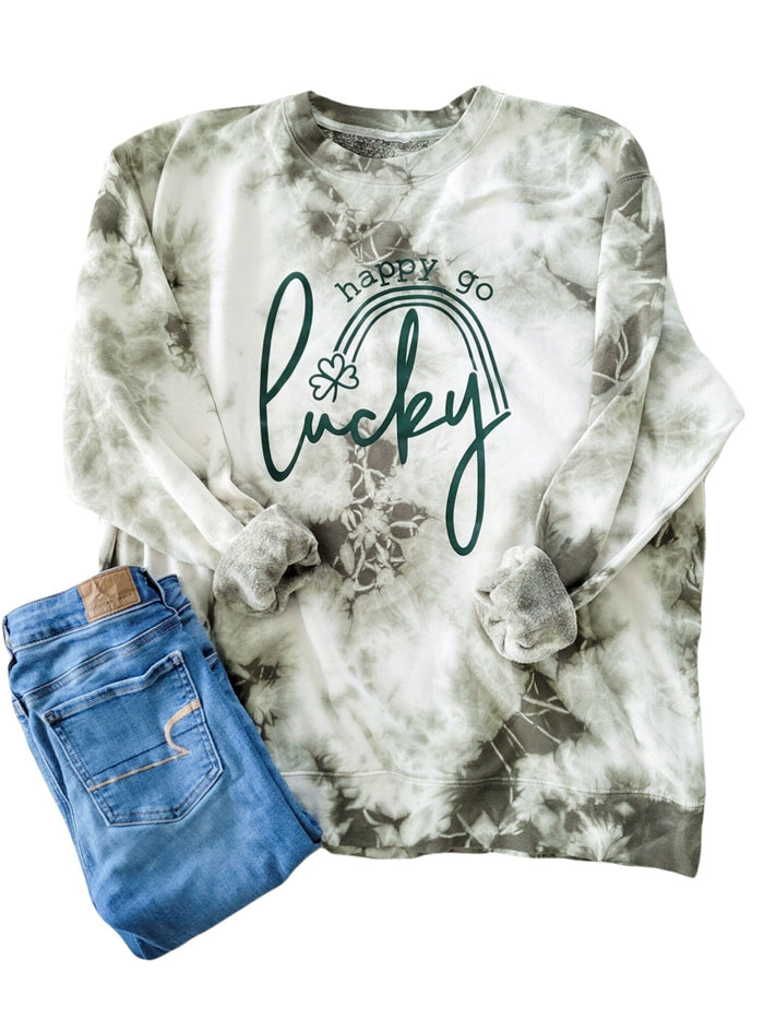 Tie Dye Happy Go Lucky Crew