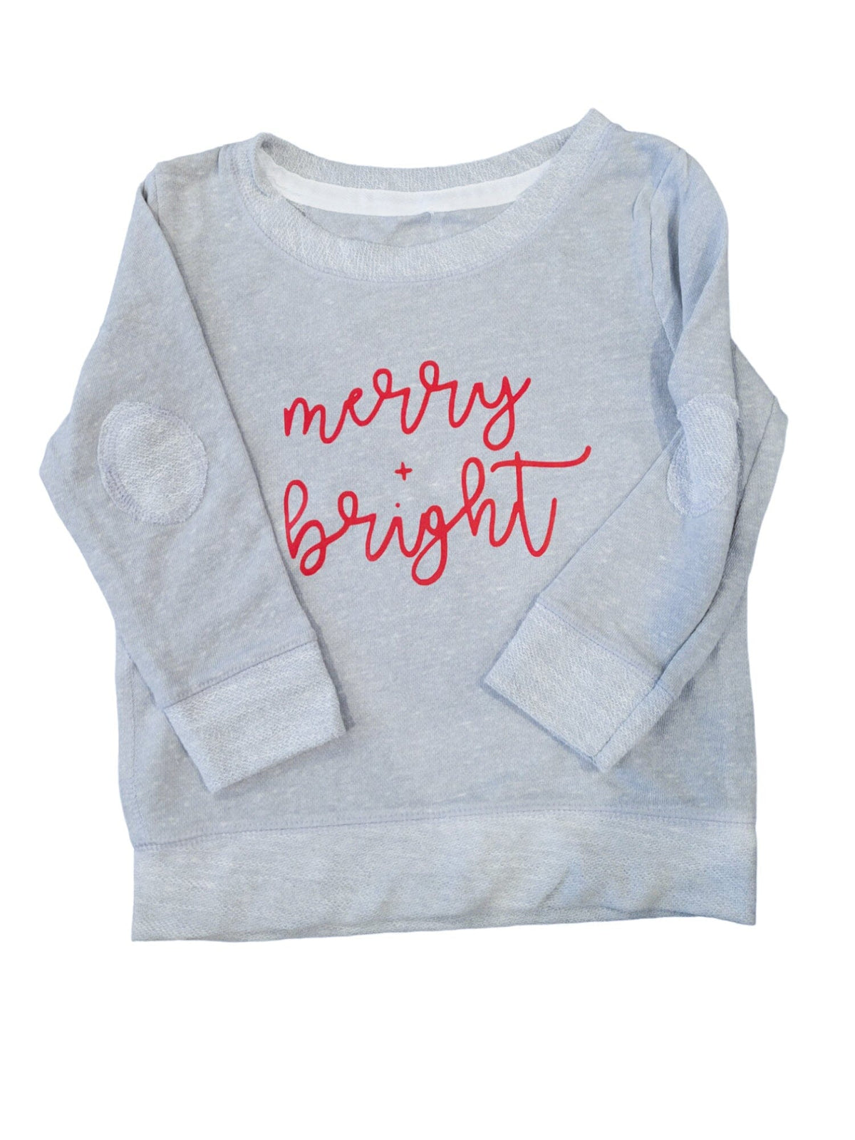 Merry and Bright Kid French Terry Sweater