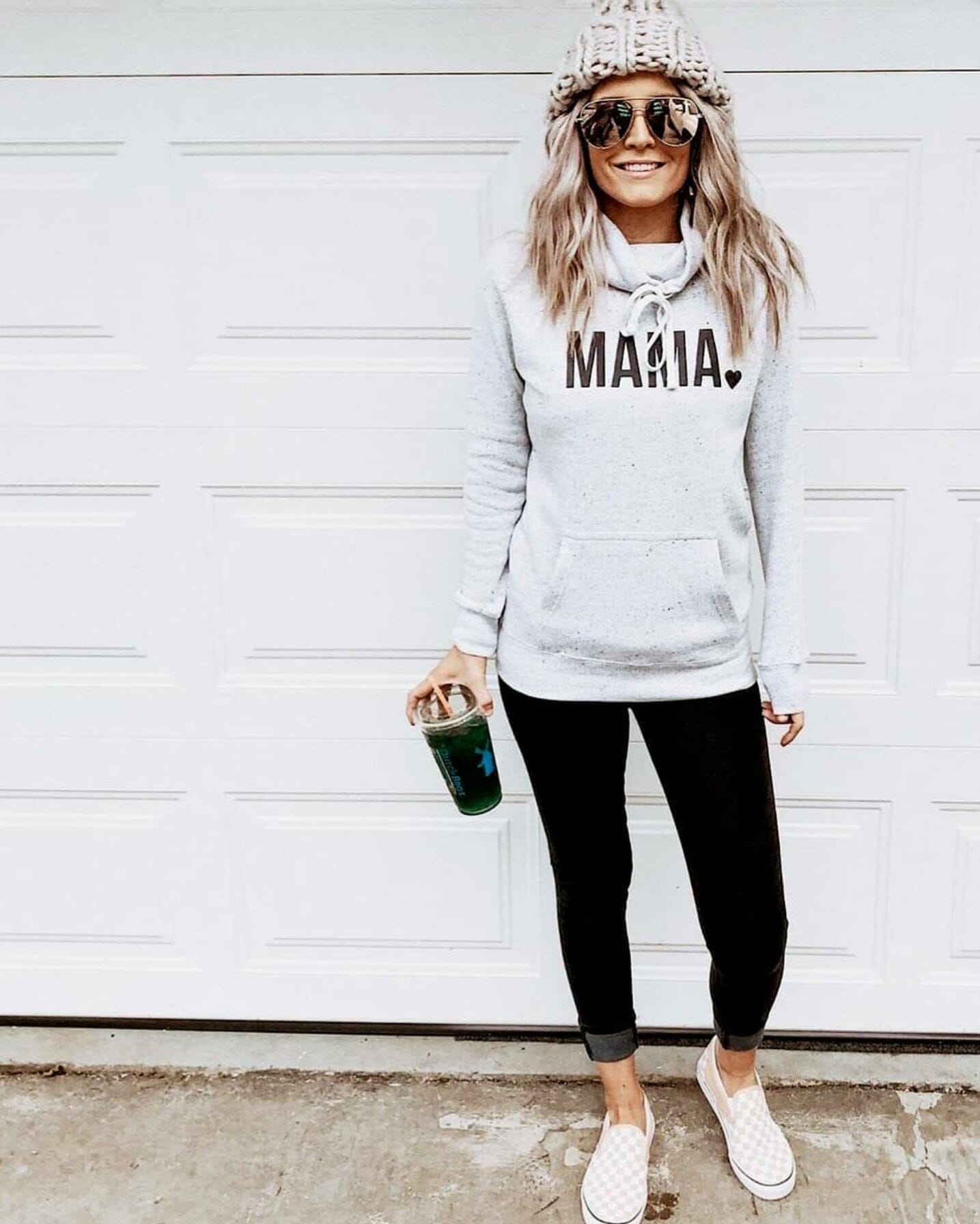 Cowl Neck Sweatshirt for Mama (Ash Grey) – Right Here At Home