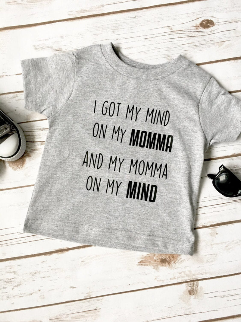 I Got My Mind On My Momma Shirt • Hipster Boy Shirt - 