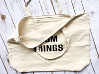 Mom Things Tote • Canvas tote bag - 