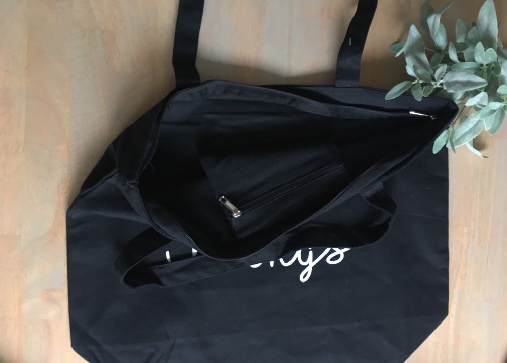 Nurse things Tote bag • Nurse Black Canvas Tote Bag – Right Here At Home