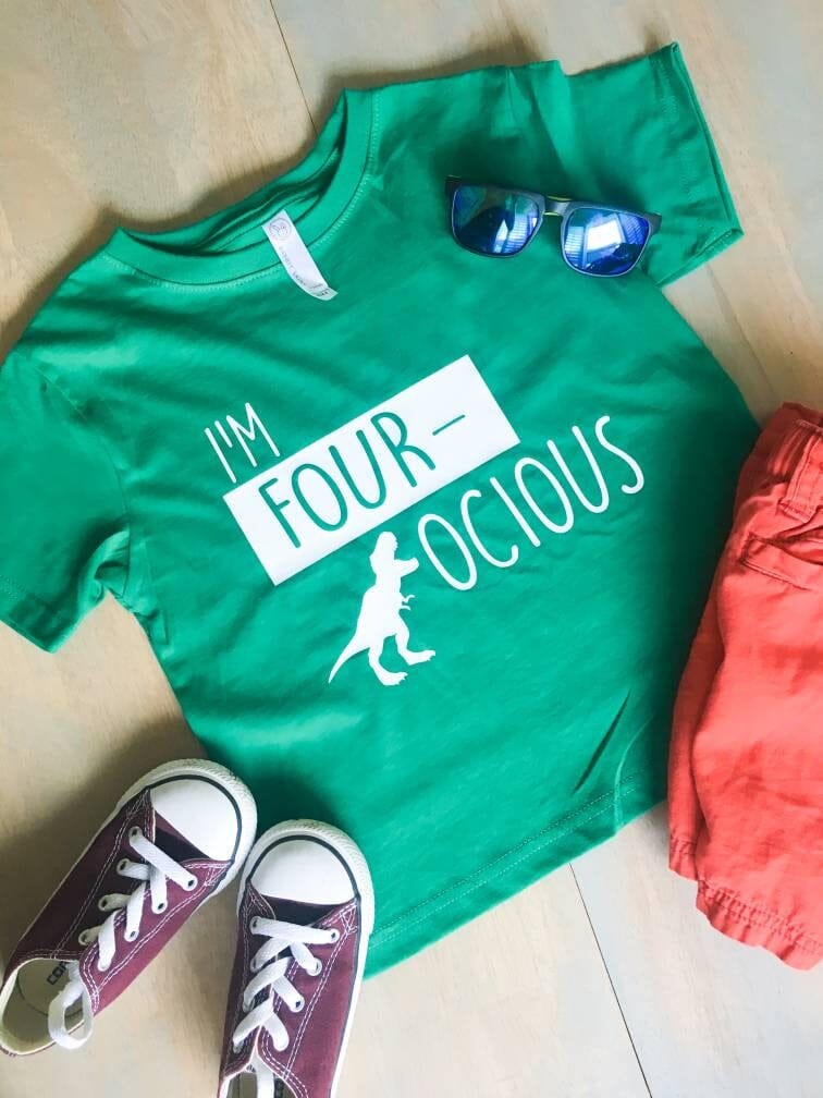 I'm Fourocious shirt - four year old Shirt - 