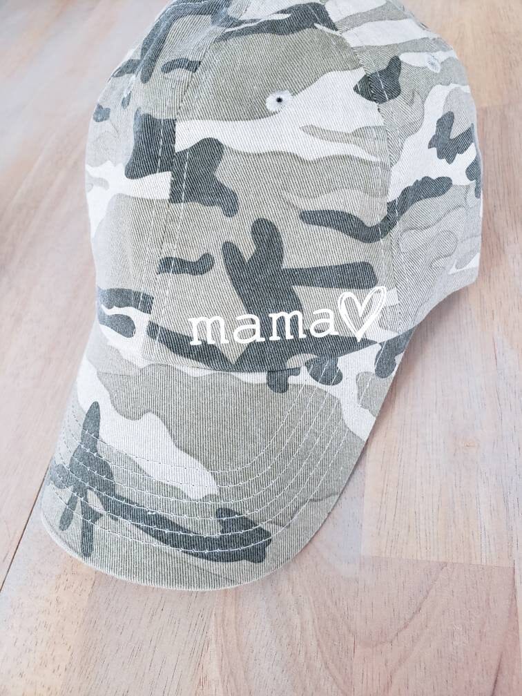 Camo Mama Hat • One Size Adjustable Hat - 
