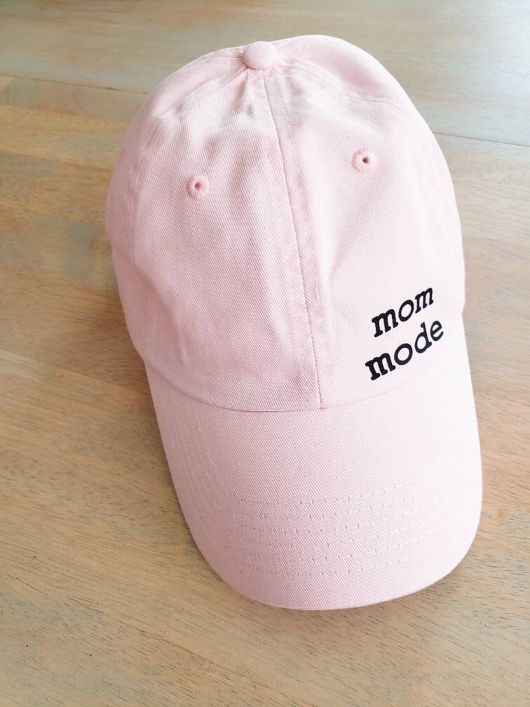 Mom mode pink hat • mama hat - 