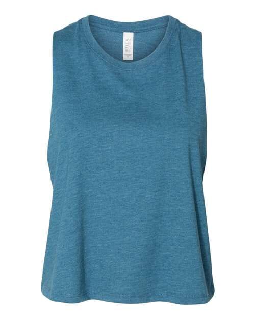 Teal Racerback Crop Tank